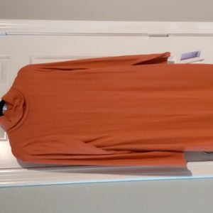 Peachy Brick Red Midi Dress XL